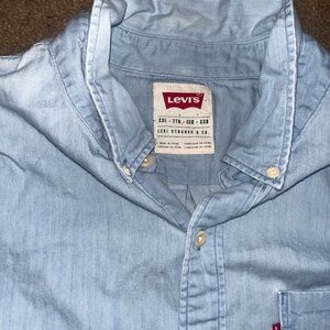 Levi's Sky Blue Casual Button Down Shirt